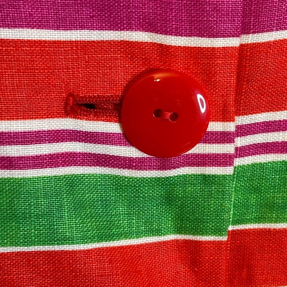 80s Rickie Freeman for Teri Jon 100% Linen Button Down Blouse size 16 vintage - Picture 6 of 12